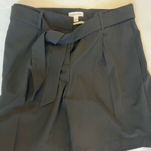 Calvin Klein Women's High Waist Black Dressy Shorts